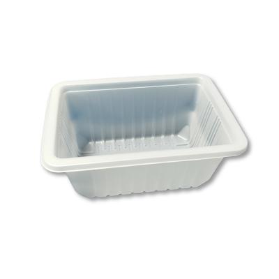 China Freezable Recyclable Milky Rectangle For Toothbrush Microwavable Lunch Seed Glass Beads For Plastic Boxed for sale