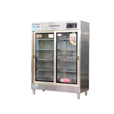 China Fully stainless steel ALU finish glass door mobile hotel food warmer cart/food warming cabinet/stand up banquet cart for sale