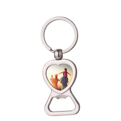 China Key Chain Gifts Souvenir Gifts Promotion Souvenir Keychains With Bottle Opener Box Sublimation Metal Mute Key Chain for sale