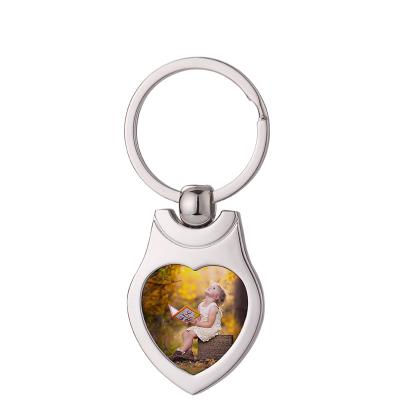 China Souvenir Gifts Promotion Key Chain DIY Photo Souvenir Key Chain Gifts With Blank Box Sublimation Metal Keychains for sale