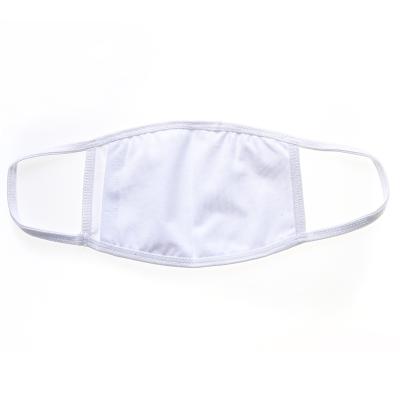 China Polyester Sublimation Mask White Blank Sublimation Face Mask In Stock for sale