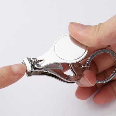 China Multi Functional Sublimation Metal Nail Scissors Key Chain Blank Mini Tool Keychain for sale