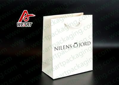 China Crafts Paper Personalized Store Bags , Glossy Business Paper Bags With Hot Foil LOGO for sale