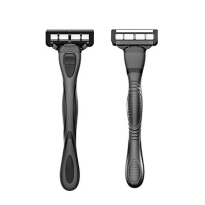 China OEM Six Blade Shaver System Disposable Shaving Razors Six Handle System Goodmax Maquinillas De Afeitar Metal Bare Back Blade for sale