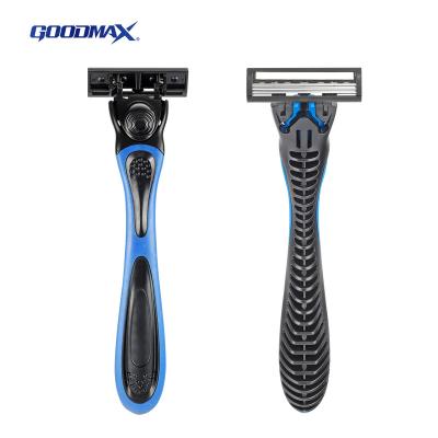 China Triple Blade Hotel Travel System Shaving Razor Stainless Steel 550-650HV 18.5g Maquinillas De Afeitar Custom Logo Triple Blade Plastic Sweden for sale