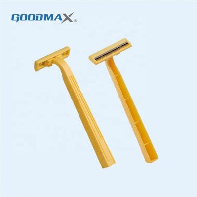 China Goodmax Custom Color Cheap Custom Color Razor Blade Men Safety Twin Blade Disposable Razor for sale