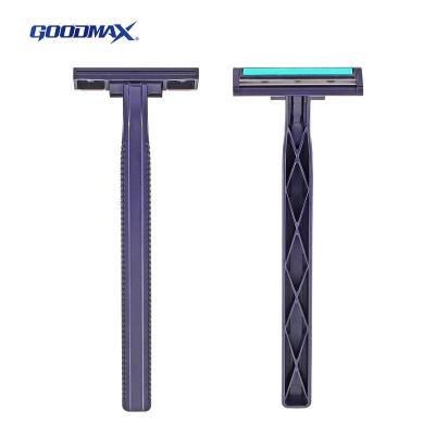 China Double Blade Safety Straight Disposable Twin Blade Men Balde Shaving Safety Razor for sale