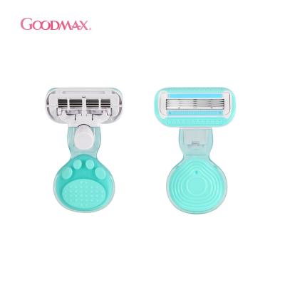 China Goodmax Body Shaver Razor Maquinillas De Afeitar Safe Women Four Blade Shaver For Armpits Four Blades System for sale