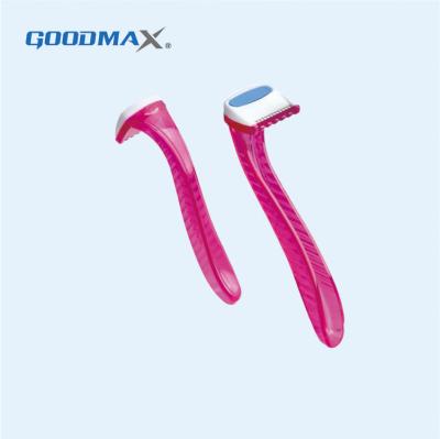 China Private Label Single Blade Women Plastic Blade Lady Disposable Shaving Razor for sale