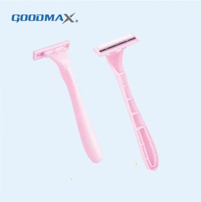 China Hot Selling Handy Twin Blade Women Disposable Shaving Razor for sale