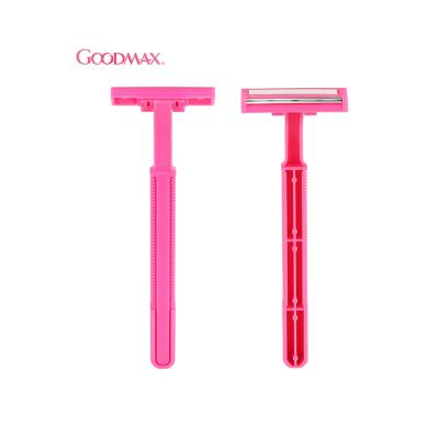 China Factory Price Private Label Women Twin Blade Straight Blade Maquinilla De Afeitar De Mujer Disposable Razor For Body for sale