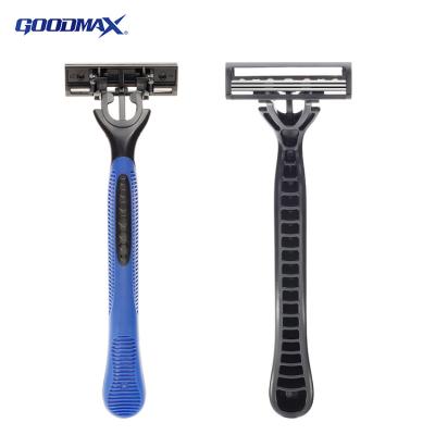 China Custom Barber Blades Safety Disposable Triple Blade Logo Straight Sweden Stainless Steel Triple Razor Shaving 100,000 PCs G 10.6 for sale