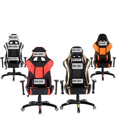 China (Size) 2022 Adjustable Game Chair Wholesale With Thick Padded Bucket Racing Style Office Chair for sale