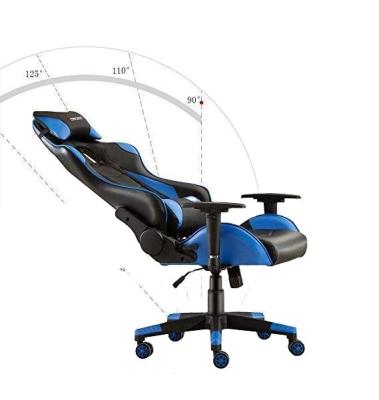 China Extended Ergonomic Office Chair PU Leather (Height) Gaming Chair Adjustable Executive Office Chair High-Back Racing Swivel Computer for sale