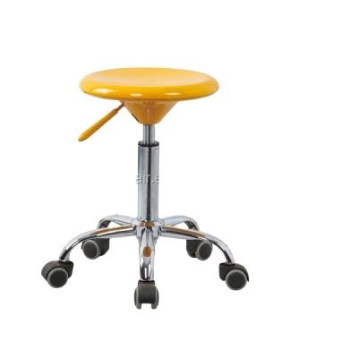 China Modern Design Modern Swivel ESD Lab Chair Backless Bar Stool With Wheels for sale