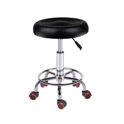 China 2022 New Design Super Comfortable Household Round Stool Stainless Steel Lift Bar Stool Lab Rotating Modern Sswivel Club And Bar Stools With Wheels for sale