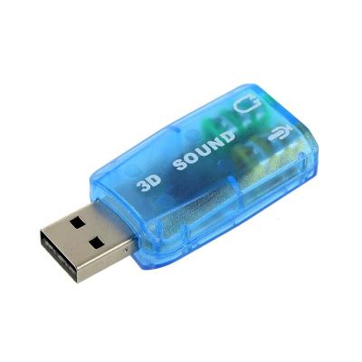 China 3D Audio Card USB 1.1 Mic / Speaker Adapter Surround - 7.1 Ch Sound For Laptop Notebook CS310~ for sale