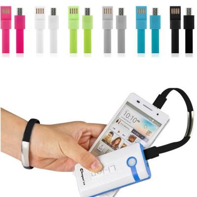 China Camera Lisa.Wristband Micro USB V2.0 Charging Cable.6 Colors Short Male To Female Cable Wristband Data Line For Android Mobile Phone And Palm for sale