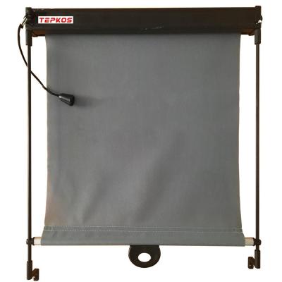 China Small Manual Square Tube Non-return Style Sunshade Screen For Truck And Bus for sale