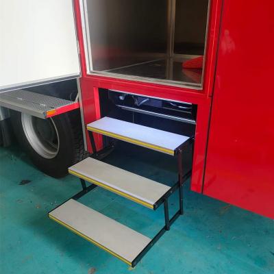 China Classic Electric Folding Step Stage For Fire Fighting Truck for sale