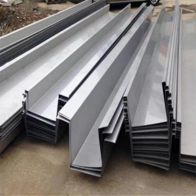 China Power Equipment Unit Wholesale 316 Stainless Steel Gutter Stainless Steel Channel Laser Cut Waterproof Roof Drainage Gutter for sale