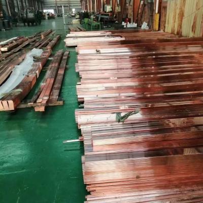 China Copper Tread Stair Edge Strip H62 Industrial Construction Copper Trim Strip Floor Marble Decorative Brass Tread Strip for sale