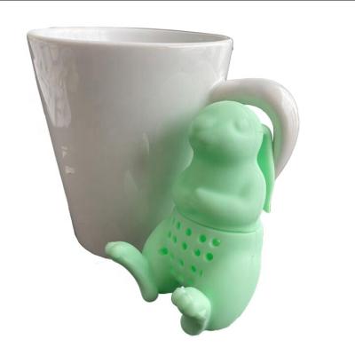 China Portable Viable Household Grade Silicone Rabbit Viable Tea Filter Safe Tea Infuser for sale