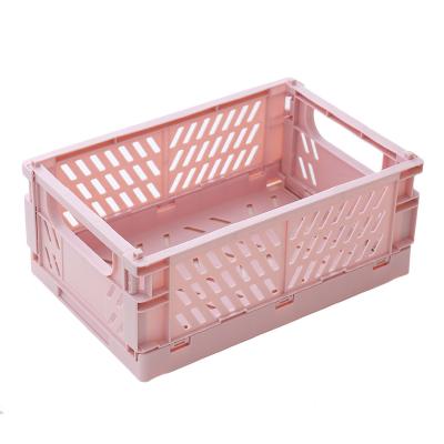 China INS Sustainable Style Sustainable Foldable Plastic Storage Box A Container For Household Picnics for sale