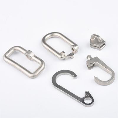 China Garment Shops Powder Metallurgy Stainless Steel Metal Bag Accessories Rectangle Buckle Fit Ring Square Buckle for sale