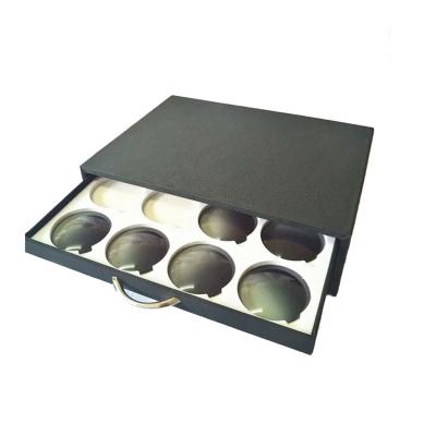 China Wholesale New Eco-friendly Oxford Cloth Glass Storage Box Glasses Store Sunglasses Glass Display Case 36 Grid Glasses Lens Case for sale