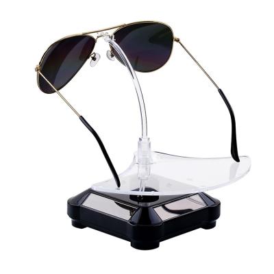 China Wholesale Removable Glasses Rotating Display Stand 360 Degree Automatic Rotating Watch Jewelry Sunglasses Showcase Display Rack for sale