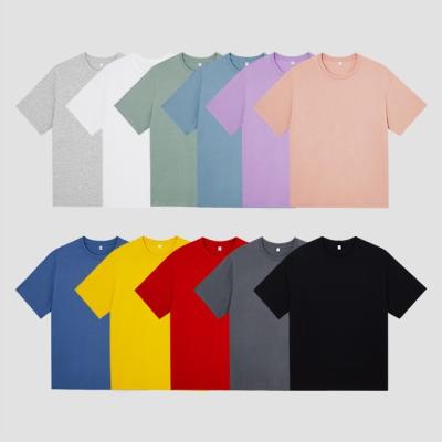 China Anti-Wrinkle New Arrival Different Colors Acid Wash Cotton Blank T-Shirt Custom Made for sale