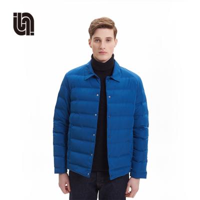 China Breathable Duck Down Filled Lightweight Quilted Jackets Shirt Jackets For Man for sale