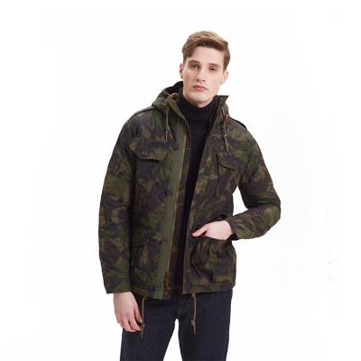 China Custom Waterproof Windproof Jacket Mens Hooded Camouflage Parka Winter Windproof Wear for sale