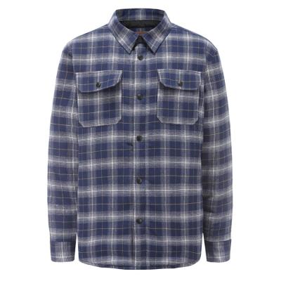 China Streetwear Casual Loose Jacket Men's Breathable Plaid Shirts for sale