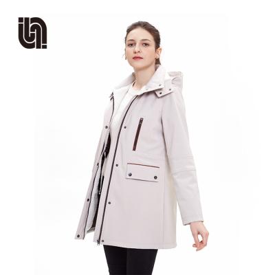 China Waterproof 2021 Women Long Windbreaker Comfortable Jacket For Autumn for sale