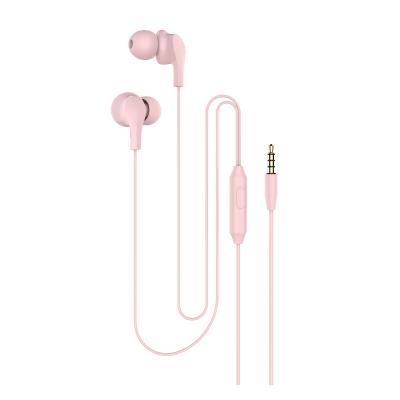 China In-ear 3.5mm Plug In Ear With Mic Headset Comfortable Earphone Protable Earbuds Subwoofer Wired Earphone for sale