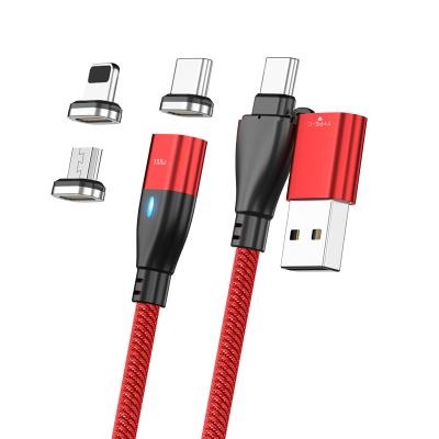 China COMPUTER PD 100W USB A To Type C 8pin Micro 1m Magnetic USB Transfer Cable For Android Huawei USB Cable Line for sale