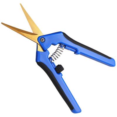 China Anti-Slip Grip Gardening Scissors Titanium Coated Hand Pruner for sale