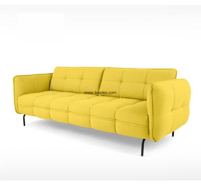 China Itailian style furniture design modern fabric home sofa with metal legs for sale