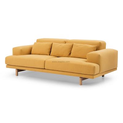 China Scandinavian style wooden frame three seat fabric sofa,cheap fabric sectional sofa set,color optional. for sale