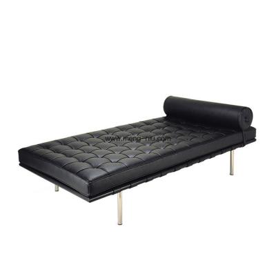 China Modern classic indoor daybed furniture stainless steel barcelona sofa bed,color optional. for sale