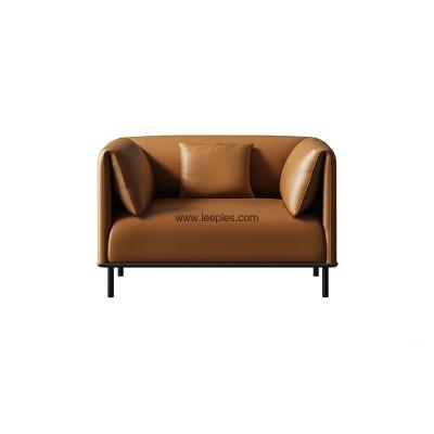 China Furniture living room orange color couch loveseat and sofa set with metal leg for sale