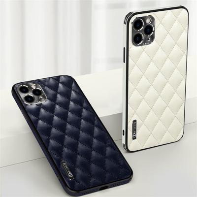 China Shockproof newcomers design diamond pattern cell phone case for iphone 14 pro 12 13pro max for sale