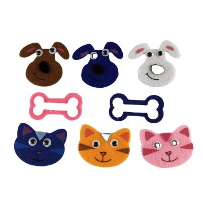 China PK8 Removable Felt Cats and Dogs Most Popular EVA Foam Stickers, Felt Animal Stickers, Decorative Children's DIY Cute Stickers for sale