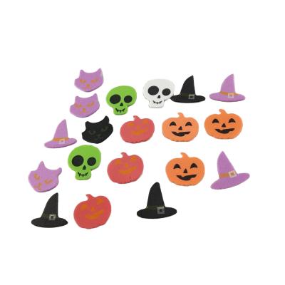 China Halloween Product-Halloween Seasonal Foam Stickers, 75 PCs EVA Craft Self Adhesive, Pumpkin Shape Stickers for Kids Party Halloween Decoration for sale