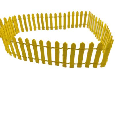 China Easter Party Hood Yellow Fence Embellishment 5cm x 90cm for Easter Wood Decor for sale