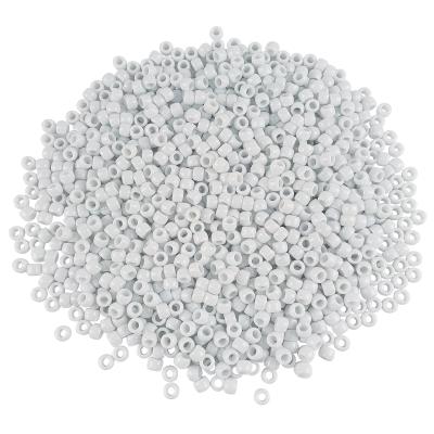 China Bead crafts are for fun for all Pony Beads - plastic - opaque white - 9mm - 1000 pieces - great value for sale