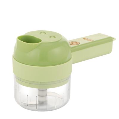 China Hotel Handheld Electric Vegetable Cutter Set Portable Wireless Food Processor for Garlic Pepper with Brush for sale