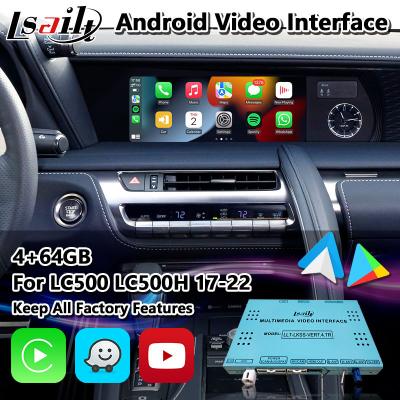 China 4G 64G GPS Navigation Box Android Car Video Interface For Lexus LC500 LC 500h 2017-2022 for sale